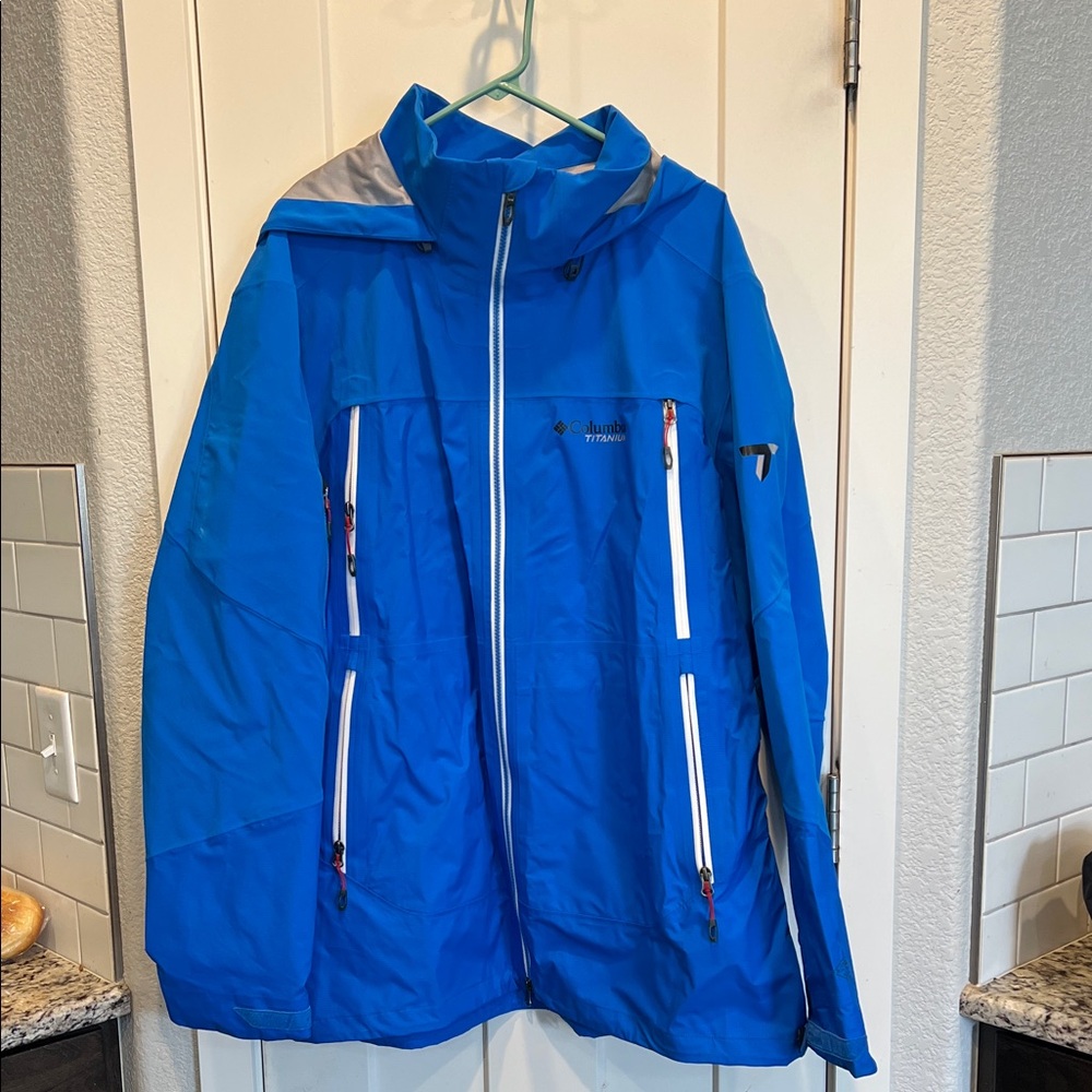Men's Blue Outdoor Jacket Outer Shell